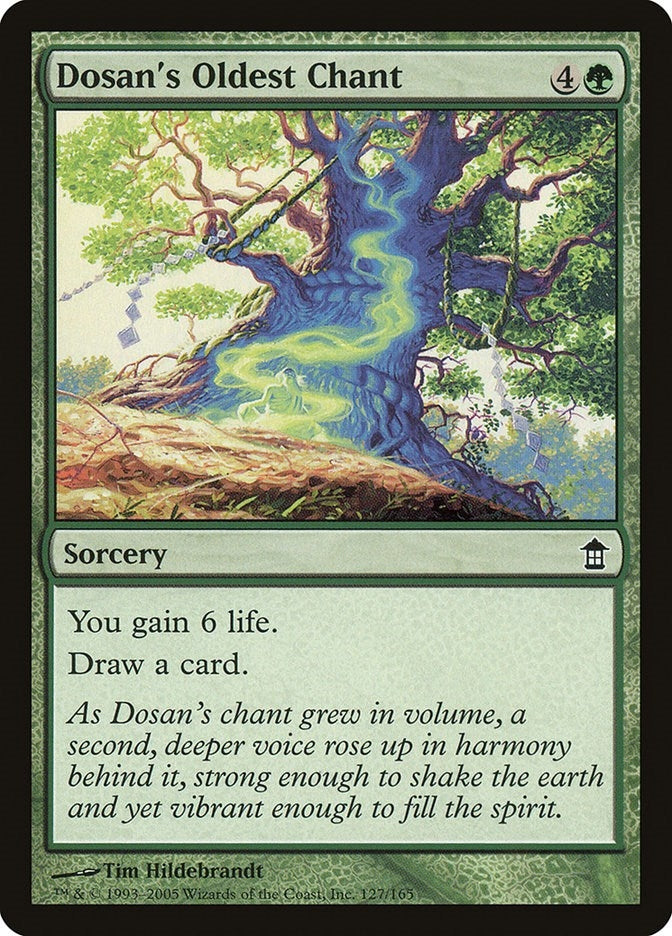 Image for Dosan's Oldest Chant (127) [Saviors of Kamigawa] - Magic: The Gathering