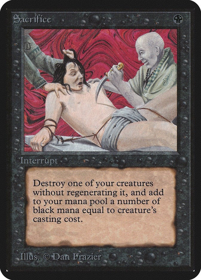 Image for Sacrifice [Alpha Edition] - Magic: The Gathering