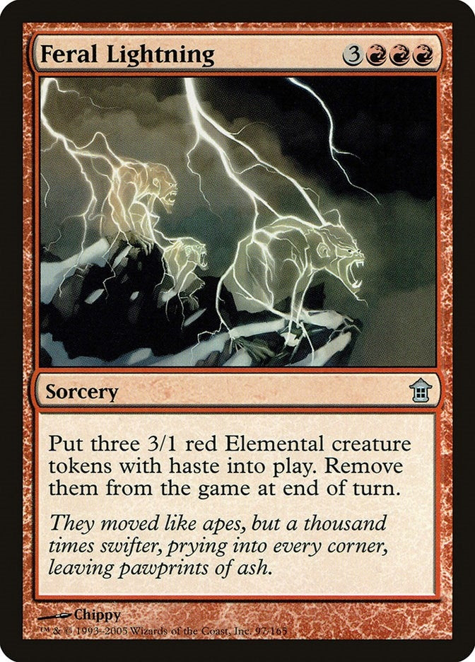 Image for Feral Lightning (97) [Saviors of Kamigawa] - Magic: The Gathering