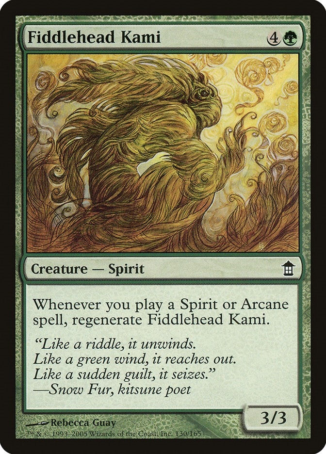 Image for Fiddlehead Kami (130) [Saviors of Kamigawa] - Magic: The Gathering