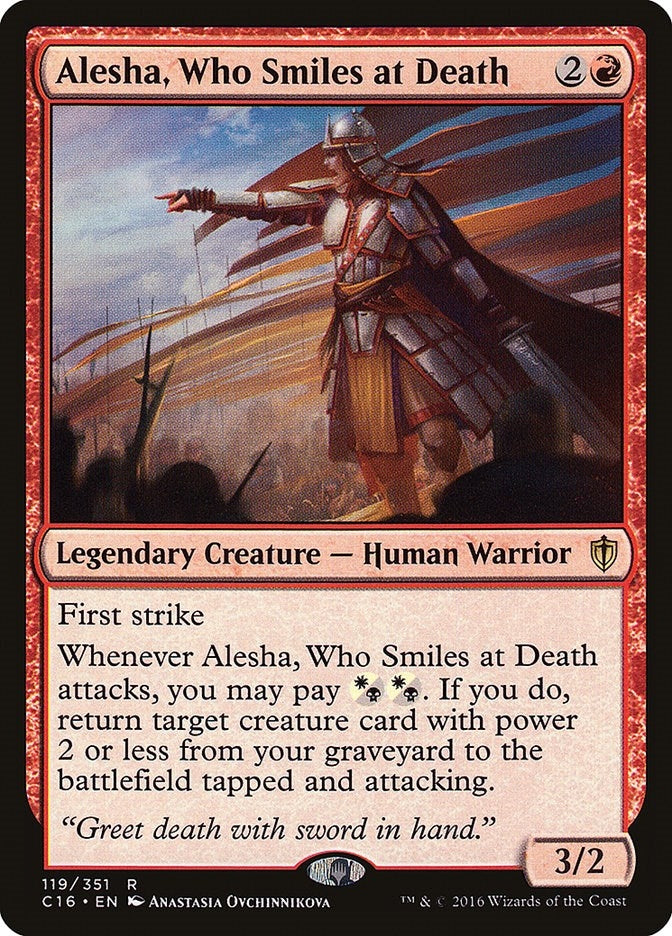 Image for Alesha, Who Smiles at Death (119) [Commander 2016] - Magic: The Gathering