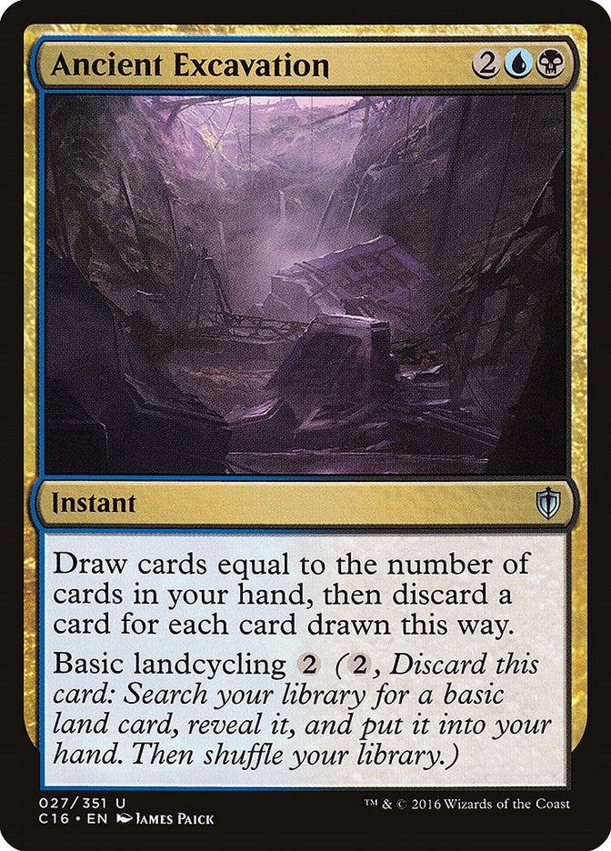 Image for Ancient Excavation (27) [Commander 2016] - Magic: The Gathering