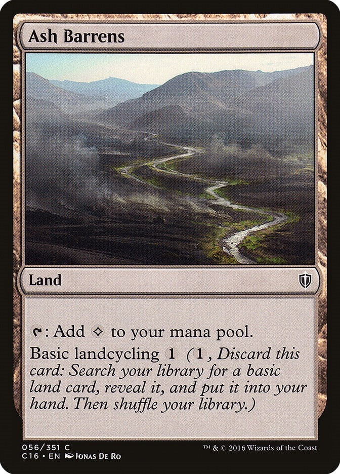 Image for Ash Barrens (56) [Commander 2016] - Magic: The Gathering