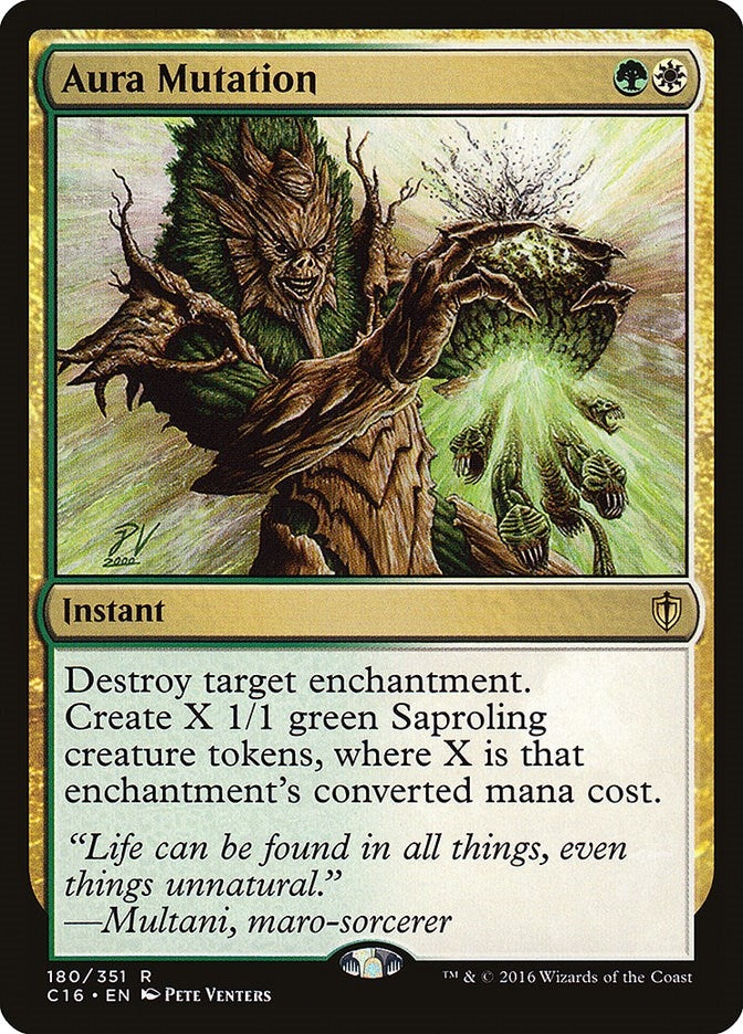 Image for Aura Mutation (180) [Commander 2016] - Magic: The Gathering