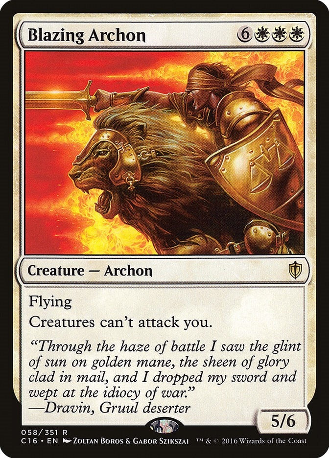Blazing Archon (58) [Commander 2016]