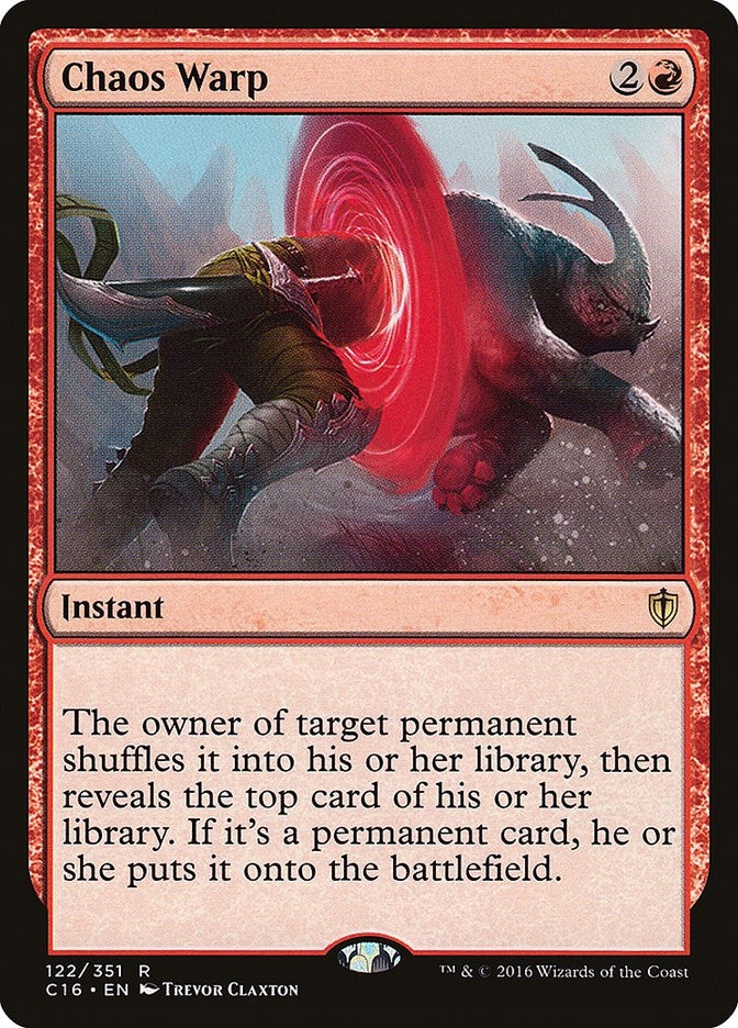Image for Chaos Warp (122) [Commander 2016] - Magic: The Gathering