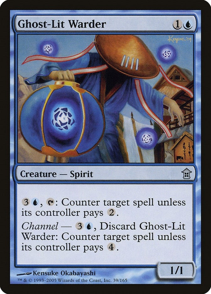 Image for Ghost-Lit Warder (39) [Saviors of Kamigawa] - Magic: The Gathering