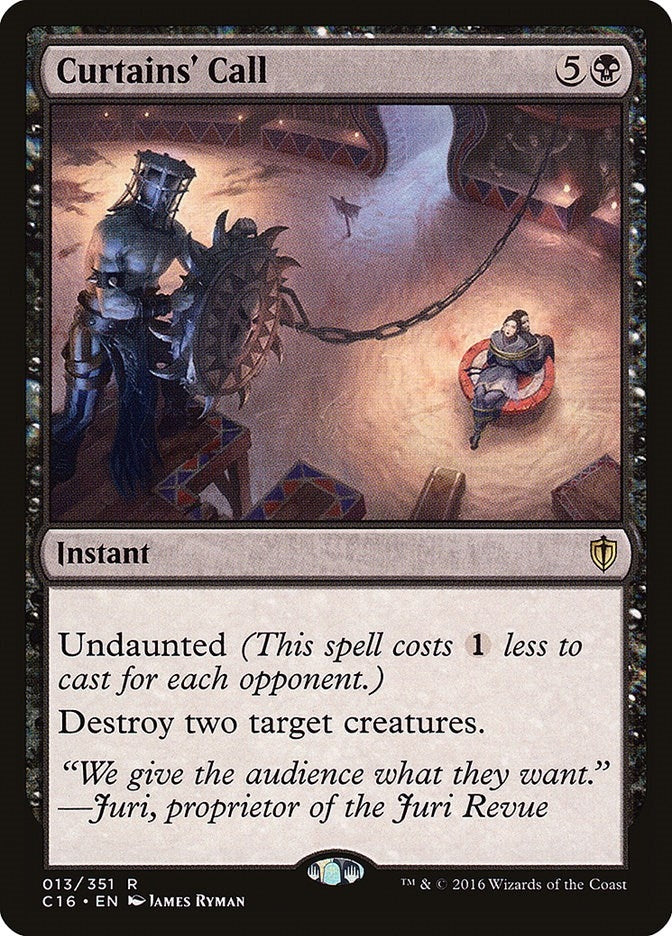 Image for Curtains' Call (13) [Commander 2016] - Magic: The Gathering