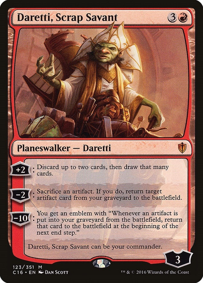 Image for Daretti, Scrap Savant (123) [Commander 2016] - Magic: The Gathering