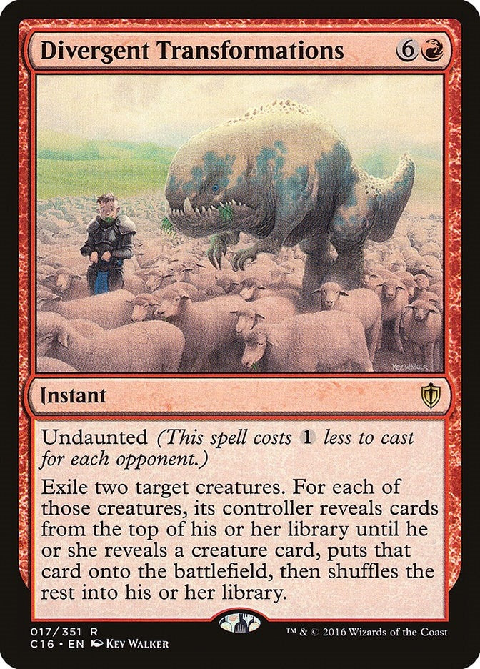 Image for Divergent Transformations (17) [Commander 2016] - Magic: The Gathering