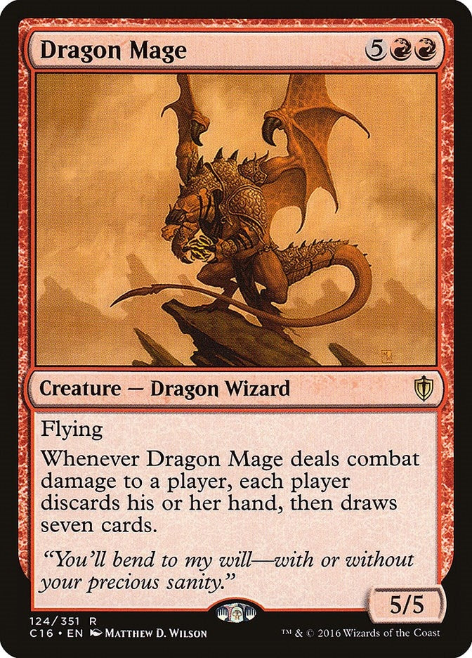 Image for Dragon Mage (124) [Commander 2016] - Magic: The Gathering