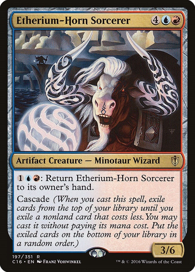 Image for Etherium-Horn Sorcerer (197) [Commander 2016] - Magic: The Gathering