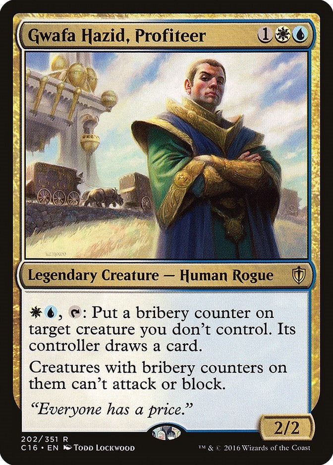 Gwafa Hazid, Profiteer (202) [Commander 2016]