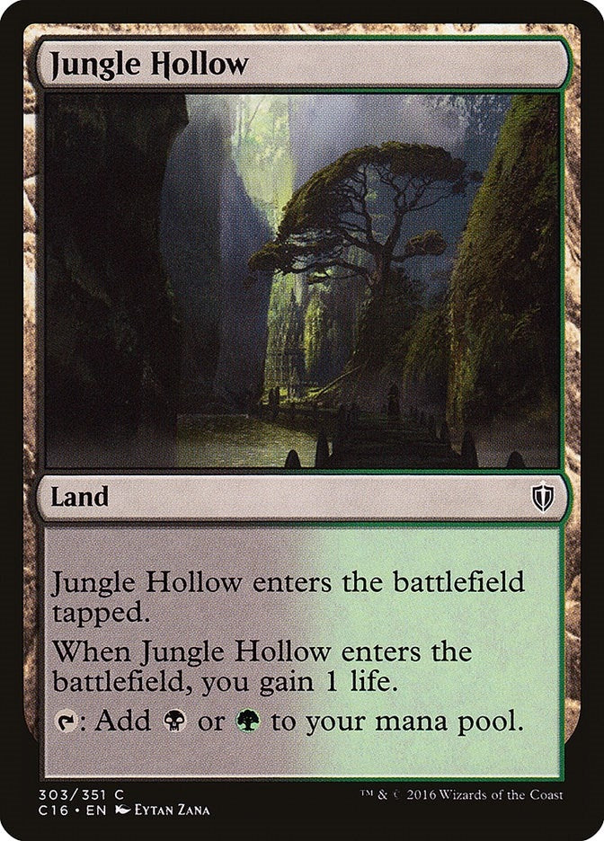 Image for Jungle Hollow (303) [Commander 2016] - Magic: The Gathering