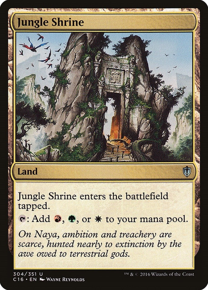 Image for Jungle Shrine (304) [Commander 2016] - Magic: The Gathering