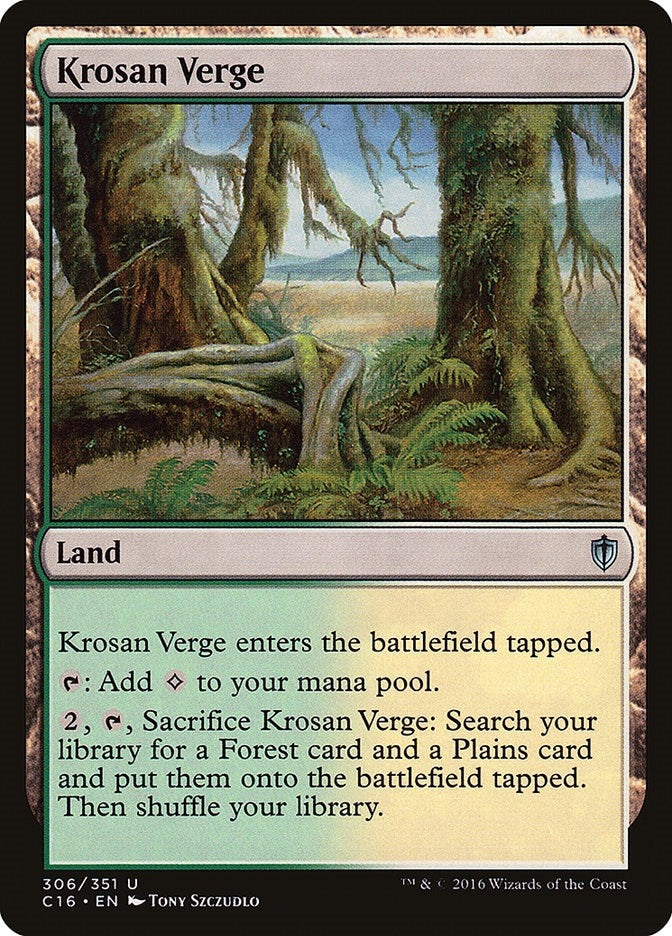 Image for Krosan Verge (306) [Commander 2016] - Magic: The Gathering