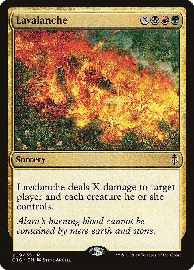 Image for Lavalanche (209) [Commander 2016] - Magic: The Gathering