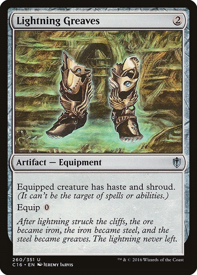 Image for Lightning Greaves (260) [Commander 2016] - Magic: The Gathering