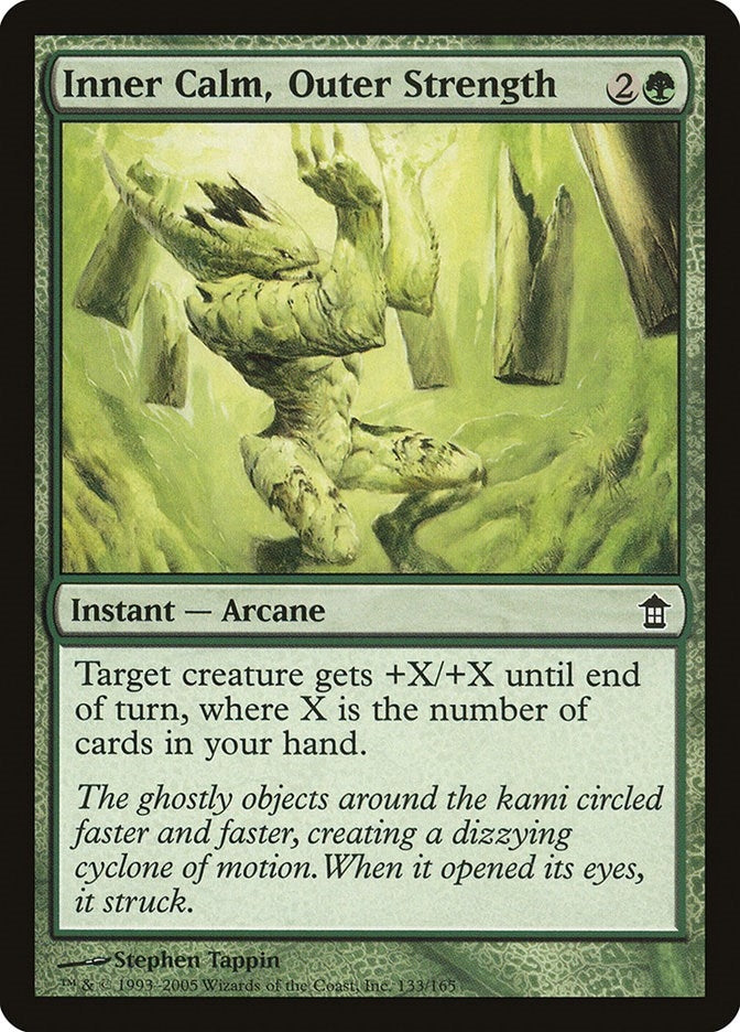 Image for Inner Calm, Outer Strength (133) [Saviors of Kamigawa] - Magic: The Gathering