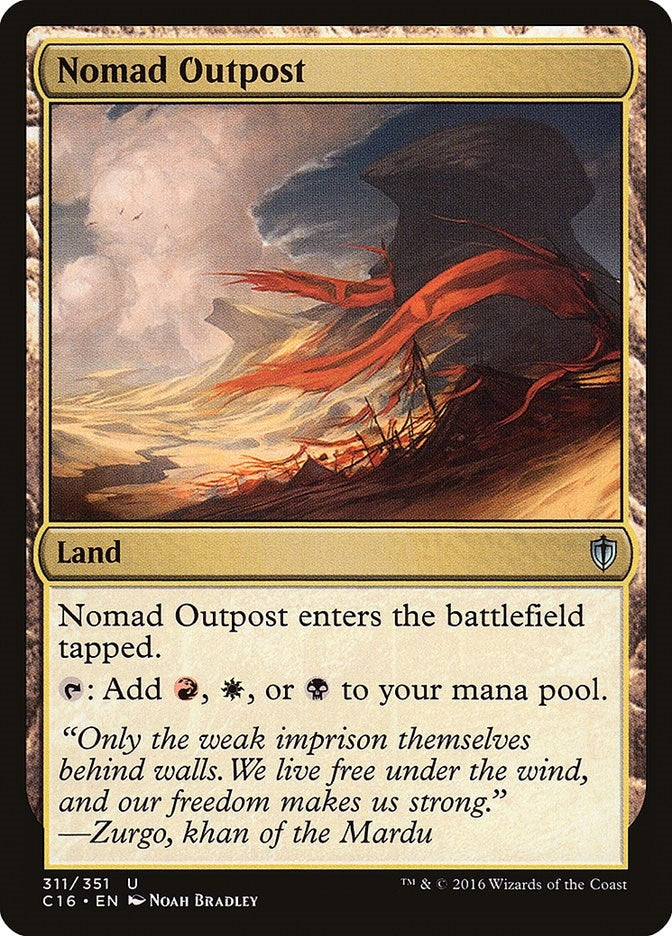 Image for Nomad Outpost (311) [Commander 2016] - Magic: The Gathering