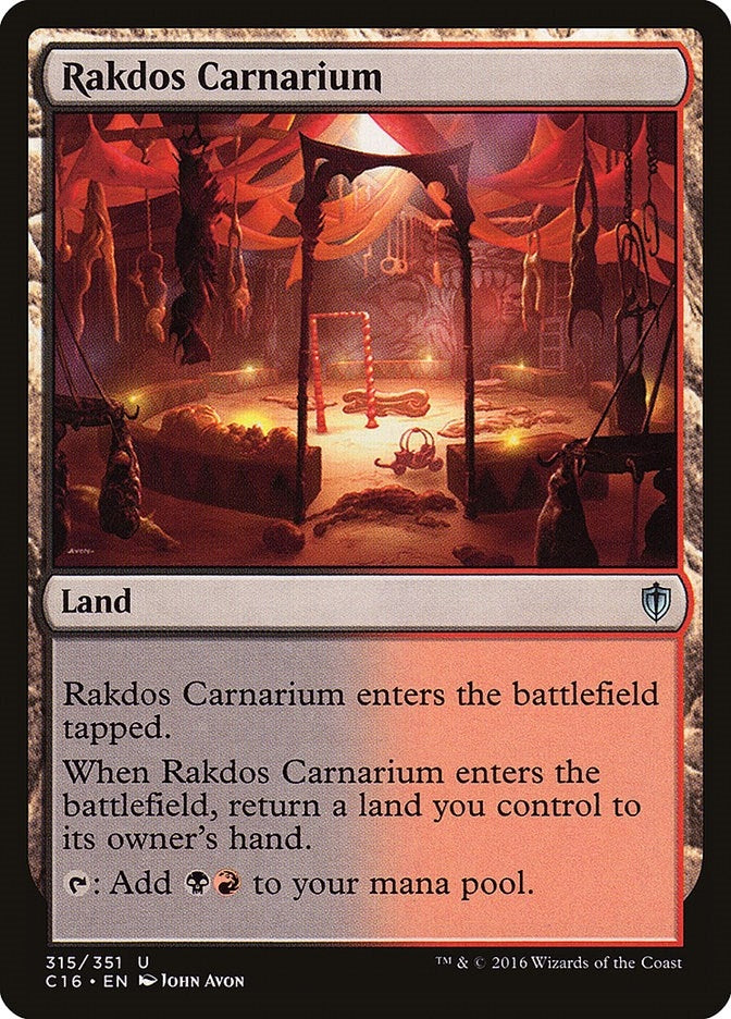 Image for Rakdos Carnarium (315) [Commander 2016] - Magic: The Gathering