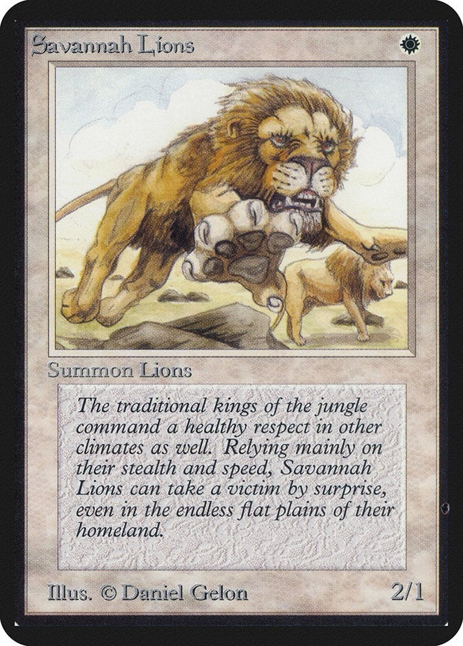 Image for Savannah Lions [Alpha Edition] - Magic: The Gathering