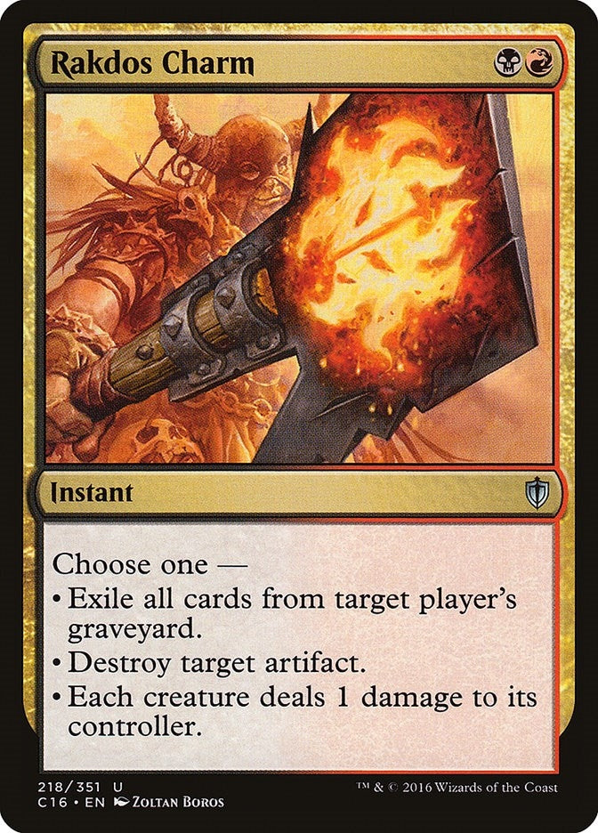 Image for Rakdos Charm (218) [Commander 2016] - Magic: The Gathering