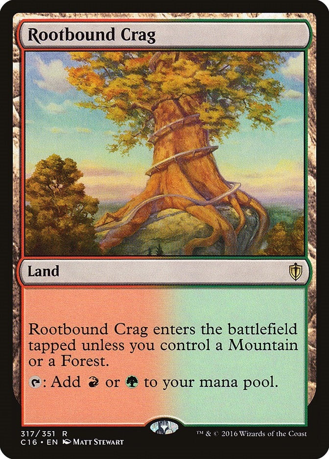 Image for Rootbound Crag (317) [Commander 2016] - Magic: The Gathering