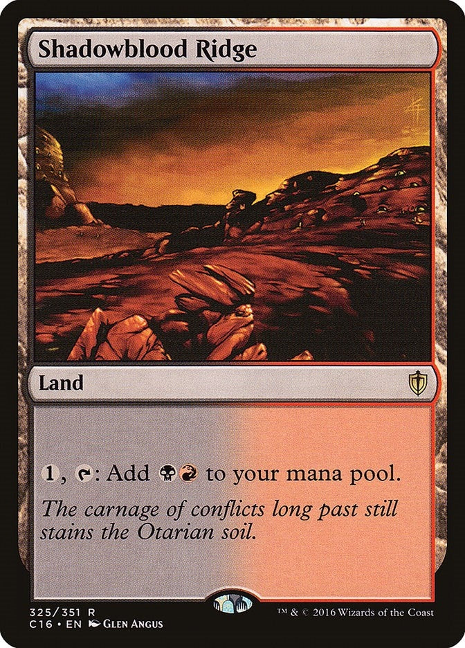 Image for Shadowblood Ridge (325) [Commander 2016] - Magic: The Gathering