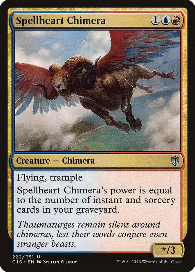 Image for Spellheart Chimera (222) [Commander 2016] - Magic: The Gathering