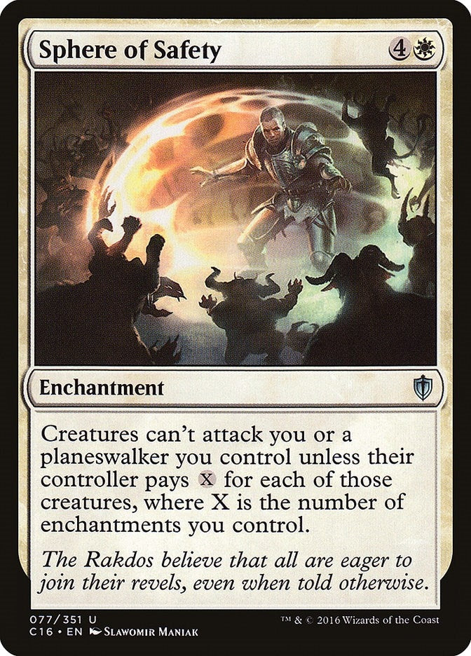 Image for Sphere of Safety (77) [Commander 2016] - Magic: The Gathering