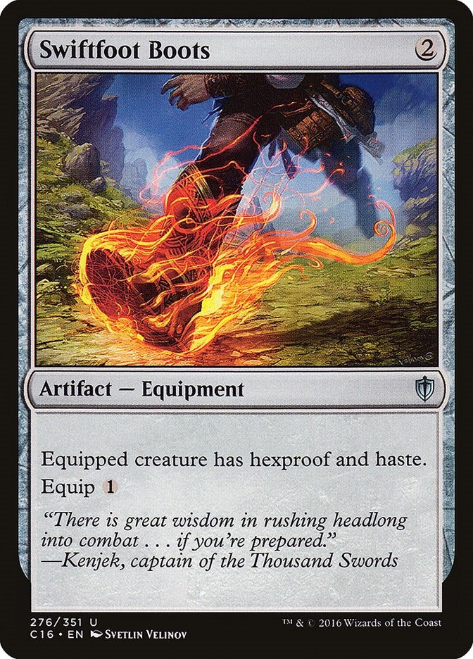 Image for Swiftfoot Boots (276) [Commander 2016] - Magic: The Gathering