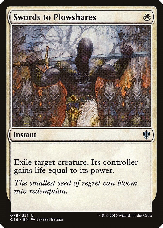 Image for Swords to Plowshares (78) [Commander 2016] - Magic: The Gathering