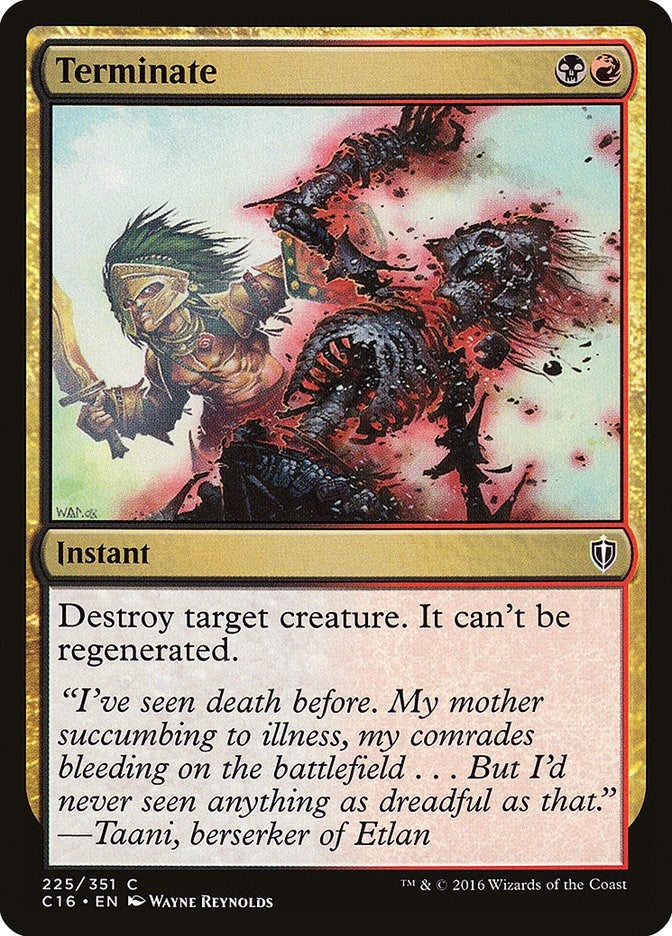 Image for Terminate (225) [Commander 2016] - Magic: The Gathering