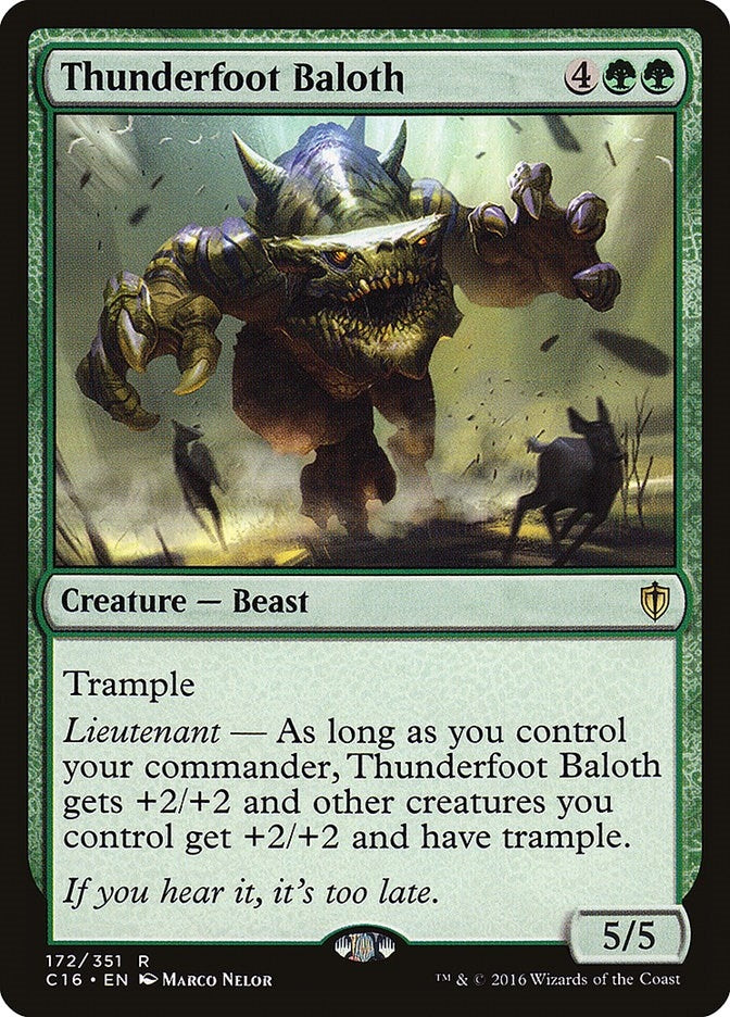 Image for Thunderfoot Baloth (172) [Commander 2016] - Magic: The Gathering