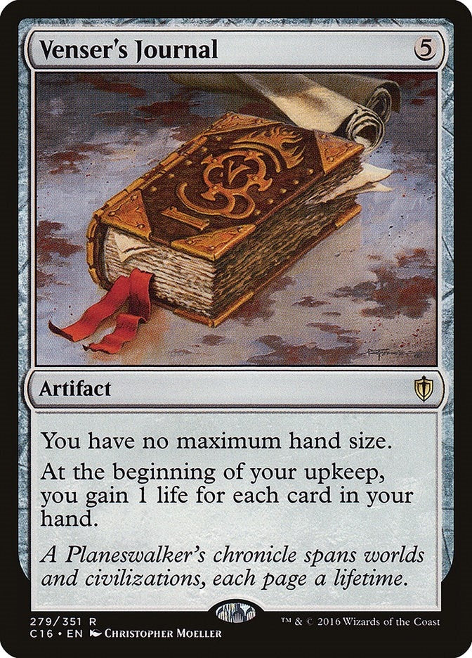 Image for Venser's Journal (279) [Commander 2016] - Magic: The Gathering