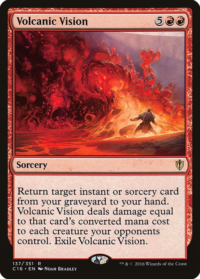 Image for Volcanic Vision (137) [Commander 2016] - Magic: The Gathering