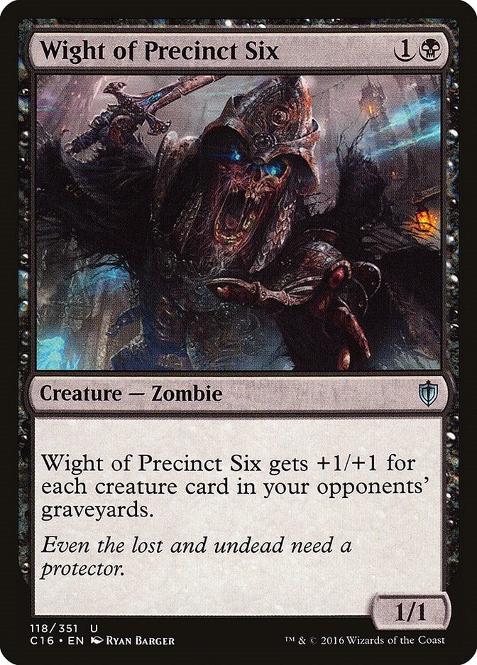 Image for Wight of Precinct Six (118) [Commander 2016] - Magic: The Gathering