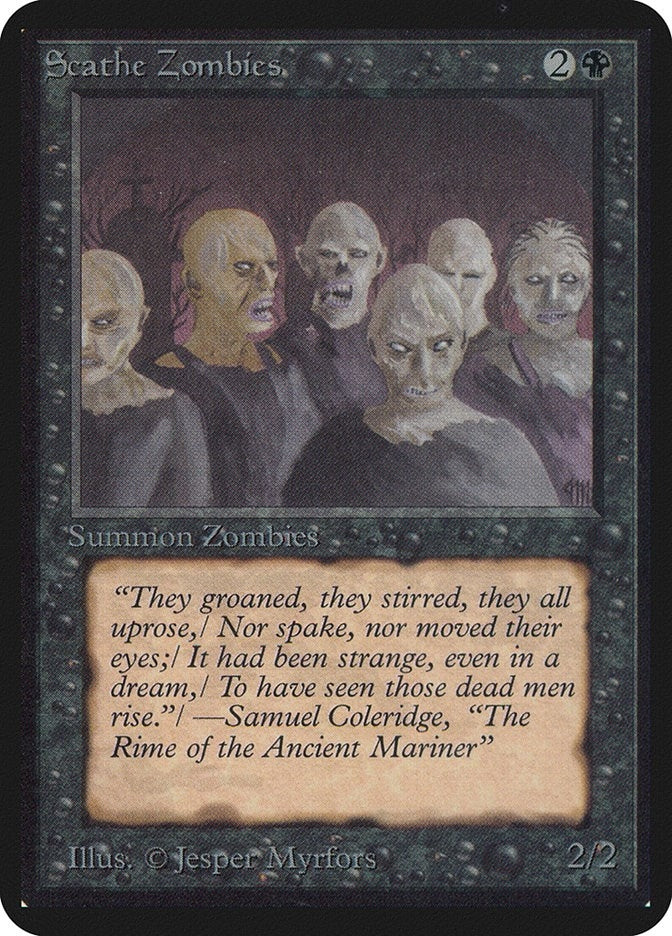 Image for Scathe Zombies [Alpha Edition] - Magic: The Gathering