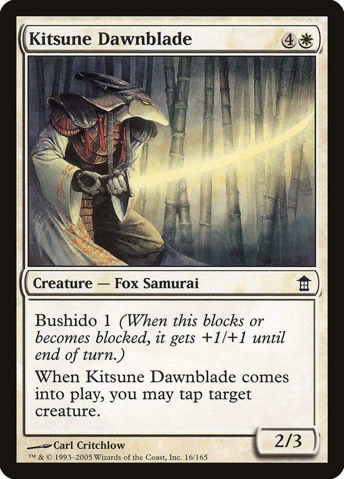 Image for Kitsune Dawnblade (16) [Saviors of Kamigawa] - Magic: The Gathering
