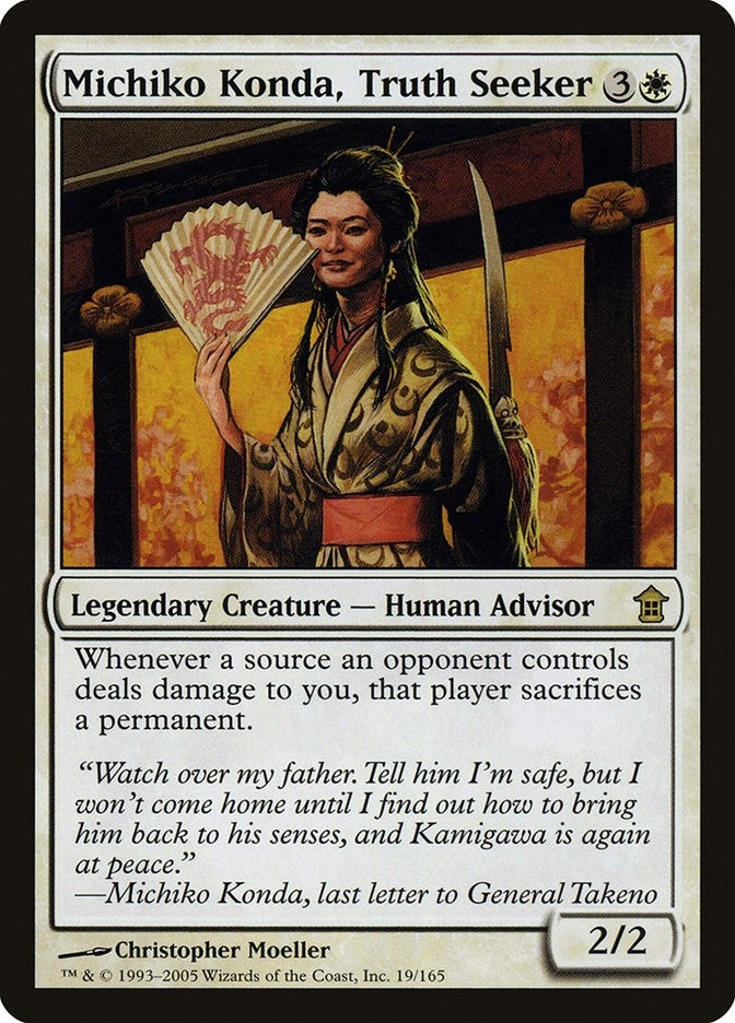 Image for Michiko Konda, Truth Seeker (19) [Saviors of Kamigawa] - Magic: The Gathering