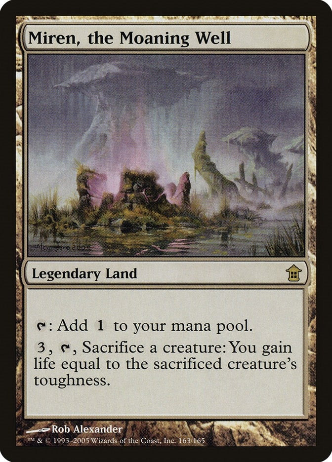 Image for Miren, the Moaning Well (163) [Saviors of Kamigawa] - Magic: The Gathering