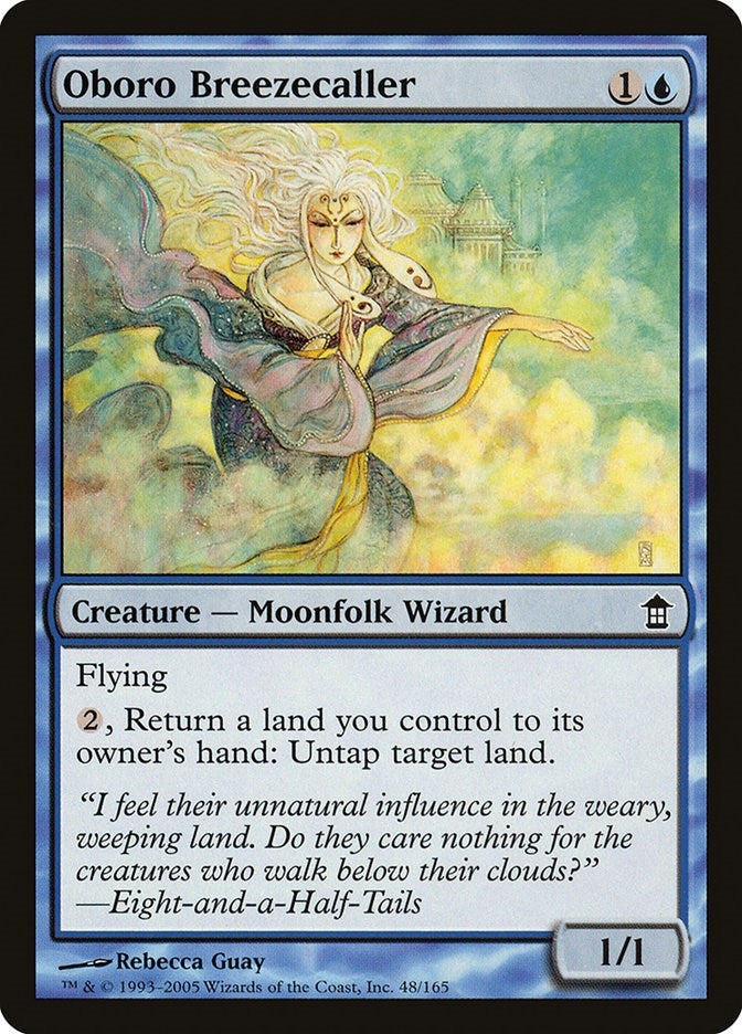 Image for Oboro Breezecaller (48) [Saviors of Kamigawa] - Magic: The Gathering