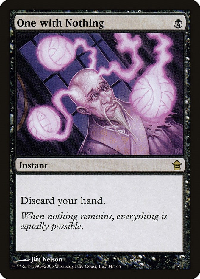 Image for One with Nothing (84) [Saviors of Kamigawa] - Magic: The Gathering