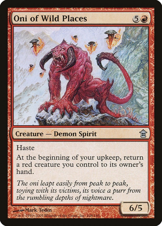 Image for Oni of Wild Places (108) [Saviors of Kamigawa] - Magic: The Gathering