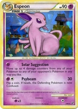 Image for Espeon - 2/90 (HGSS Undaunted - Cracked Ice Holo) (002/090) [Deck Exclusives] - Pokemon