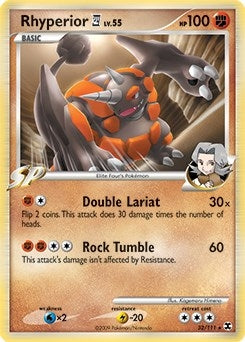 Image for Rhyperior E4 - 32/111 (DPPt Rising Rivals) (032/111) [Deck Exclusives] - Pokemon