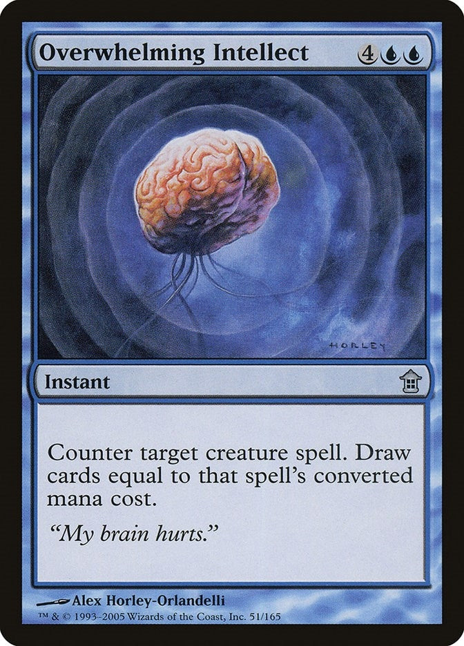 Image for Overwhelming Intellect (51) [Saviors of Kamigawa] - Magic: The Gathering
