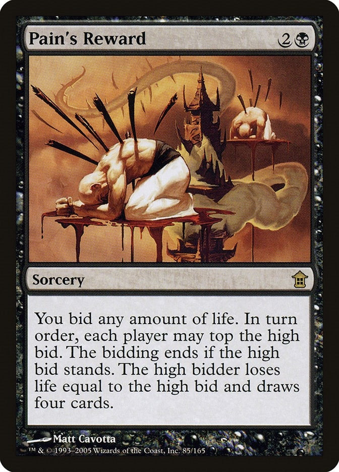 Image for Pain's Reward (85) [Saviors of Kamigawa] - Magic: The Gathering