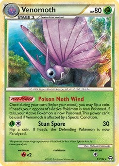 Image for Venomoth - 11/102 (HGSS Triumphant) (011/102) [Deck Exclusives] - Pokemon